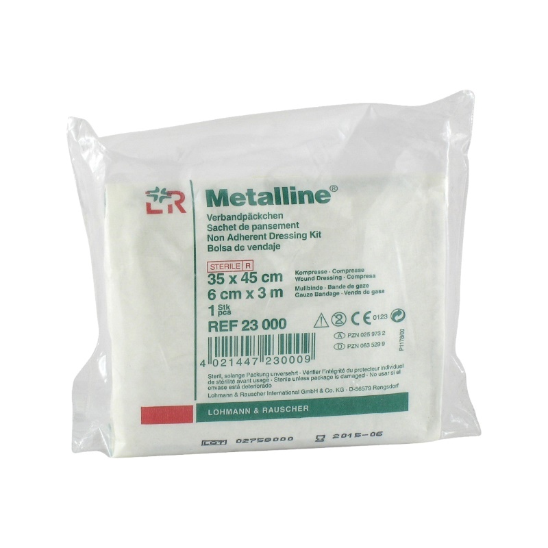 Metalline: obväzový balíček (krytie + ovínadlo)