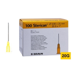 STERICAN 20G (0.9×25), LB, žltá (100 ks)