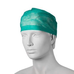 Chirurgická čiapka s gumičkou (100 ks) - zelená