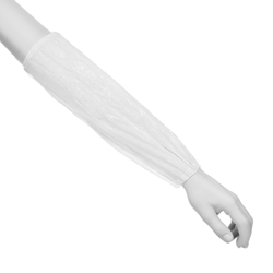 Fóliové rukávniky na predlaktie (100 ks) - biele